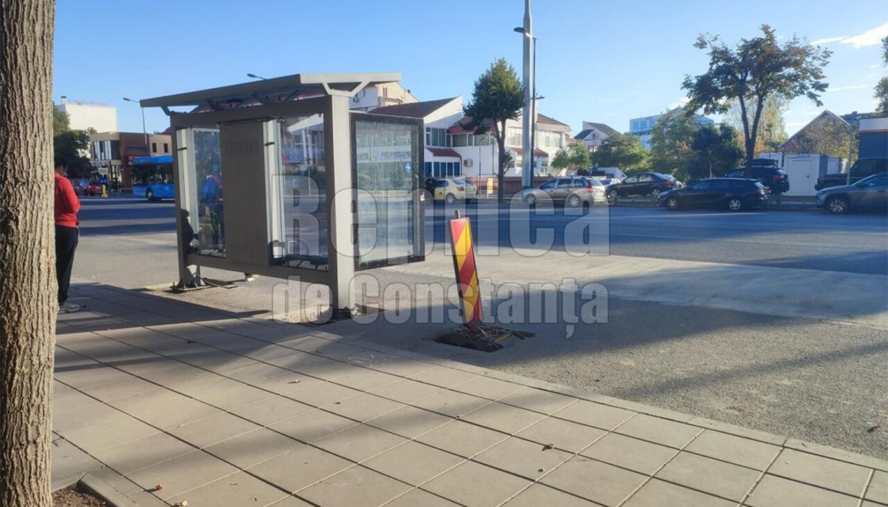 Imaginile au devenit VIRALE! Ireal unde a fost construită această stație de autobuz din Constanța