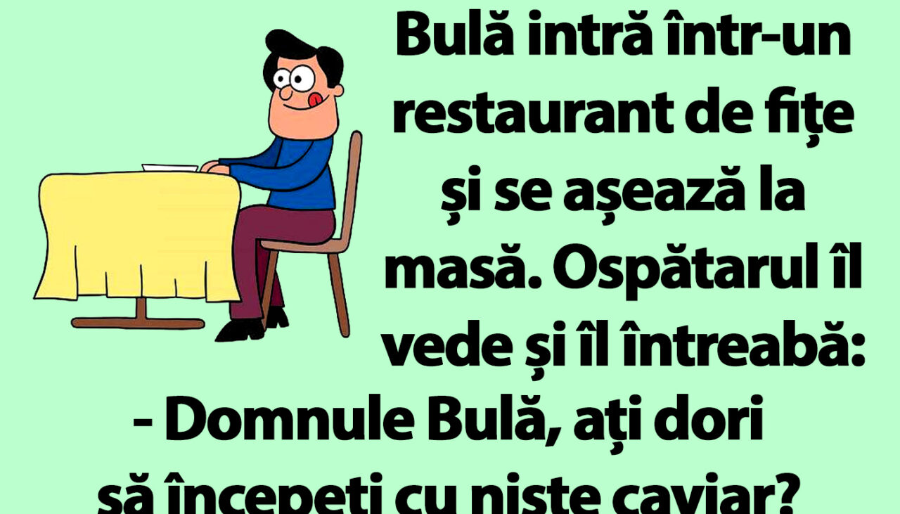 BANC | Bulă, restaurantul de fițe și caviarul