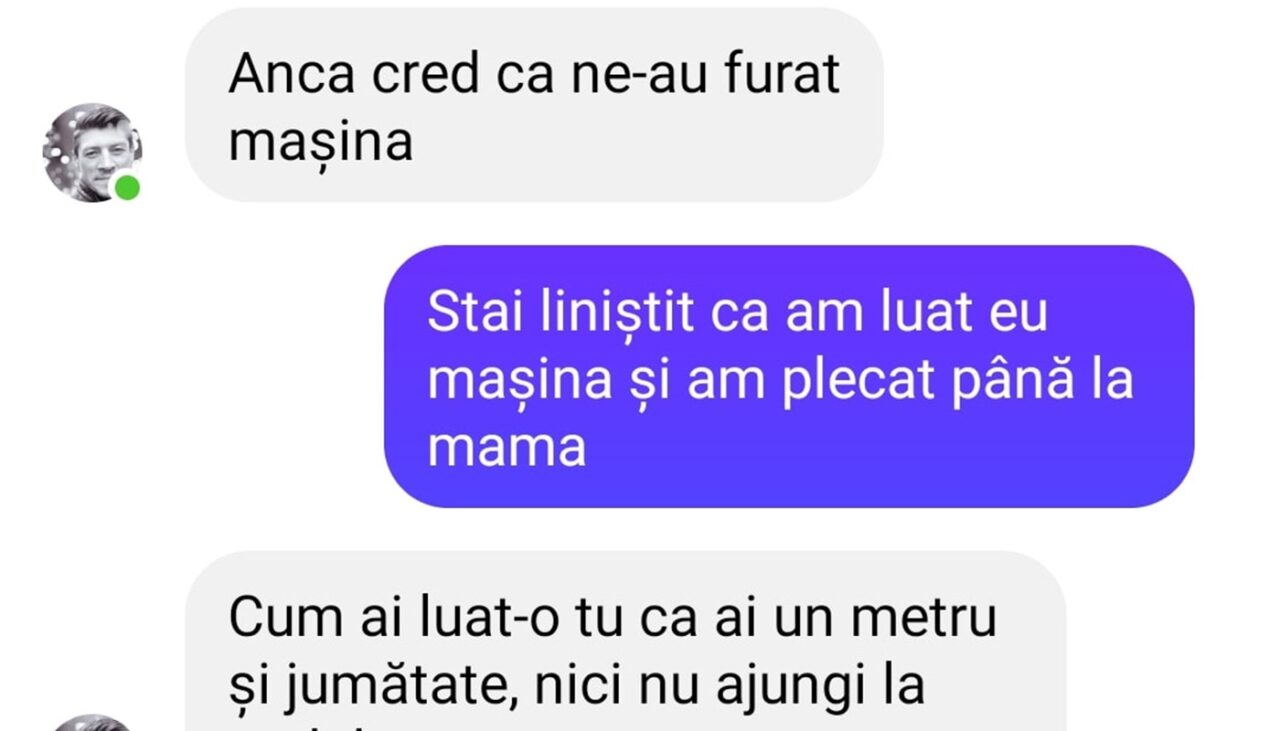 Bancul de sâmbătă | „Cred că ne-au furat mașina, Anca!”