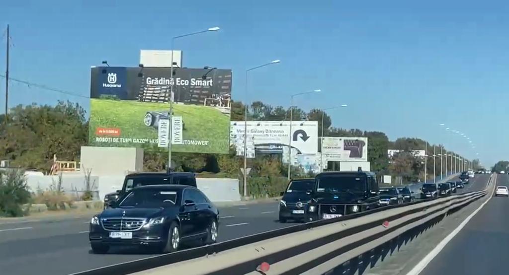 VIDEO | Măsuri speciale de securitate pentru Volodimir Zelenski. Cu ce convoi circulă liderul de la Kiev prin București?