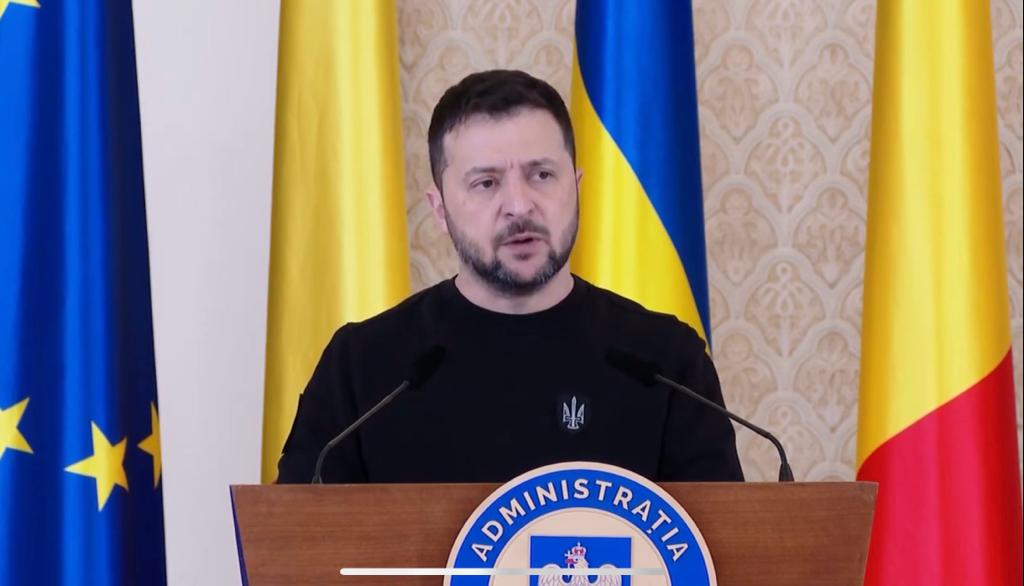 VIDEO | Ce spune Volodimir Zelenski despre ajutorul militar oferit de România: „Accentul principal a fost pus de mine pe sisteme antiaeriene”