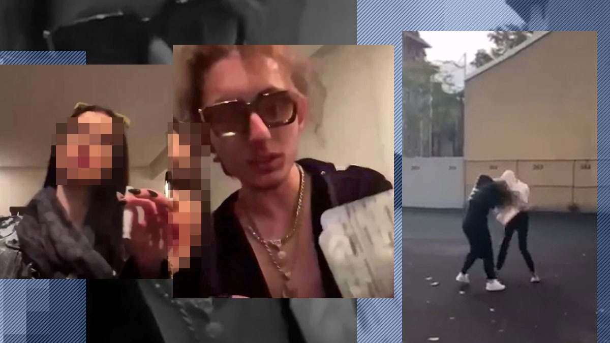 VIDEO | Rebeca, prietena drogatului criminal Vlad Pascu, s-a încăierat cu o rivală în curtea liceului. Un chiștoc a aprins un conflict înghețat