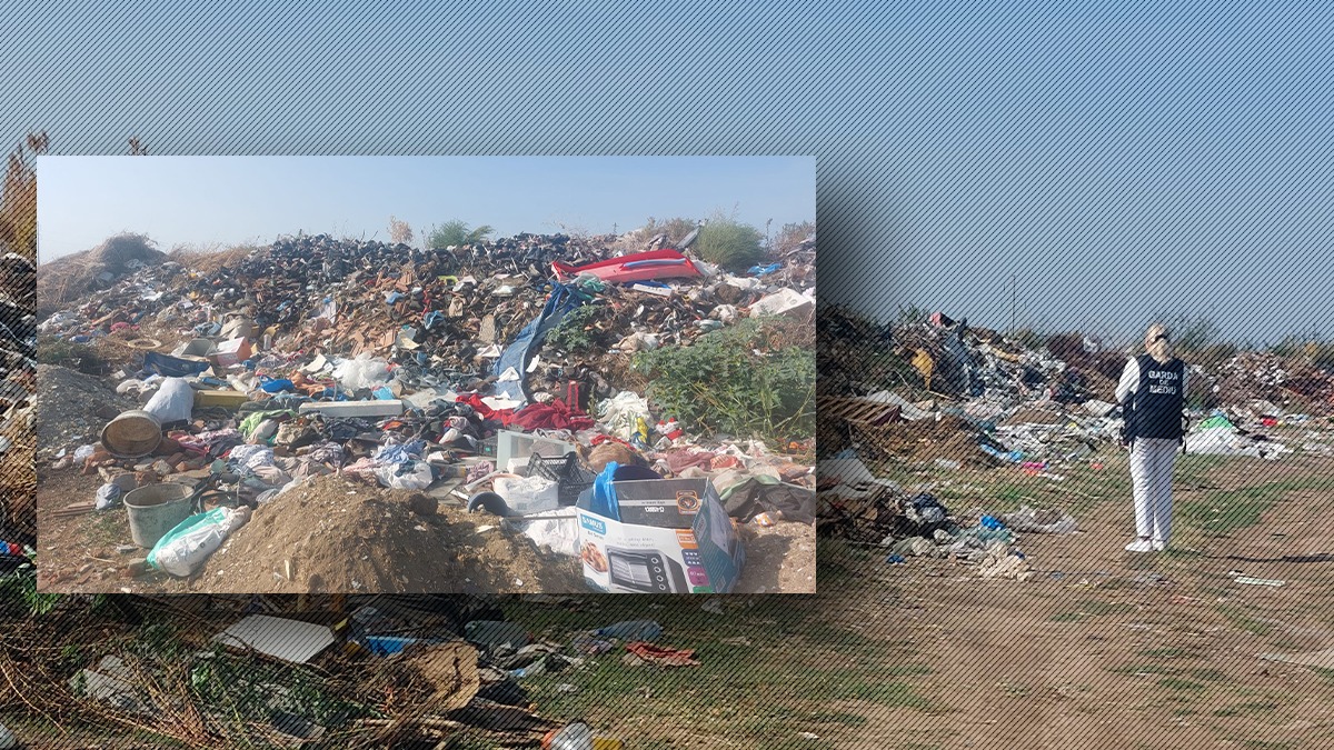 Focar de INFECȚIE în localitatea Calopăr din județul Dolj. Mii de perechi de încălțăminte second-hand hand au fost aruncate într-o groapă ilegală