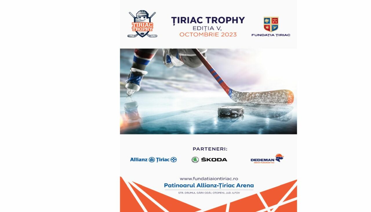 Turneul de hochei Ţiriac Trophy, dedicat echipelor de copii, se desfășoară în perioada 13-15 octombrie 2023, la Patinoarul Allianz-Ţiriac Arena