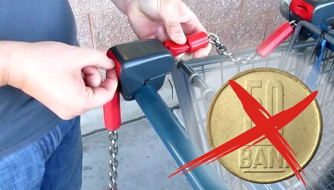Cum să deblochezi cărucioarele din supermarket fără moneda de 50 de bani. Toți românii au acest OBIECT în buzunar
