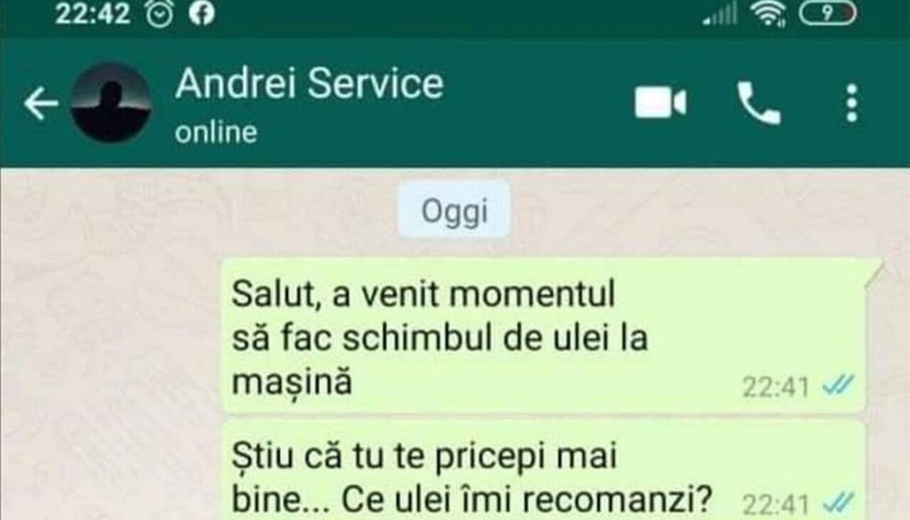 Bancul de vineri | Schimbul de ulei la mașină
