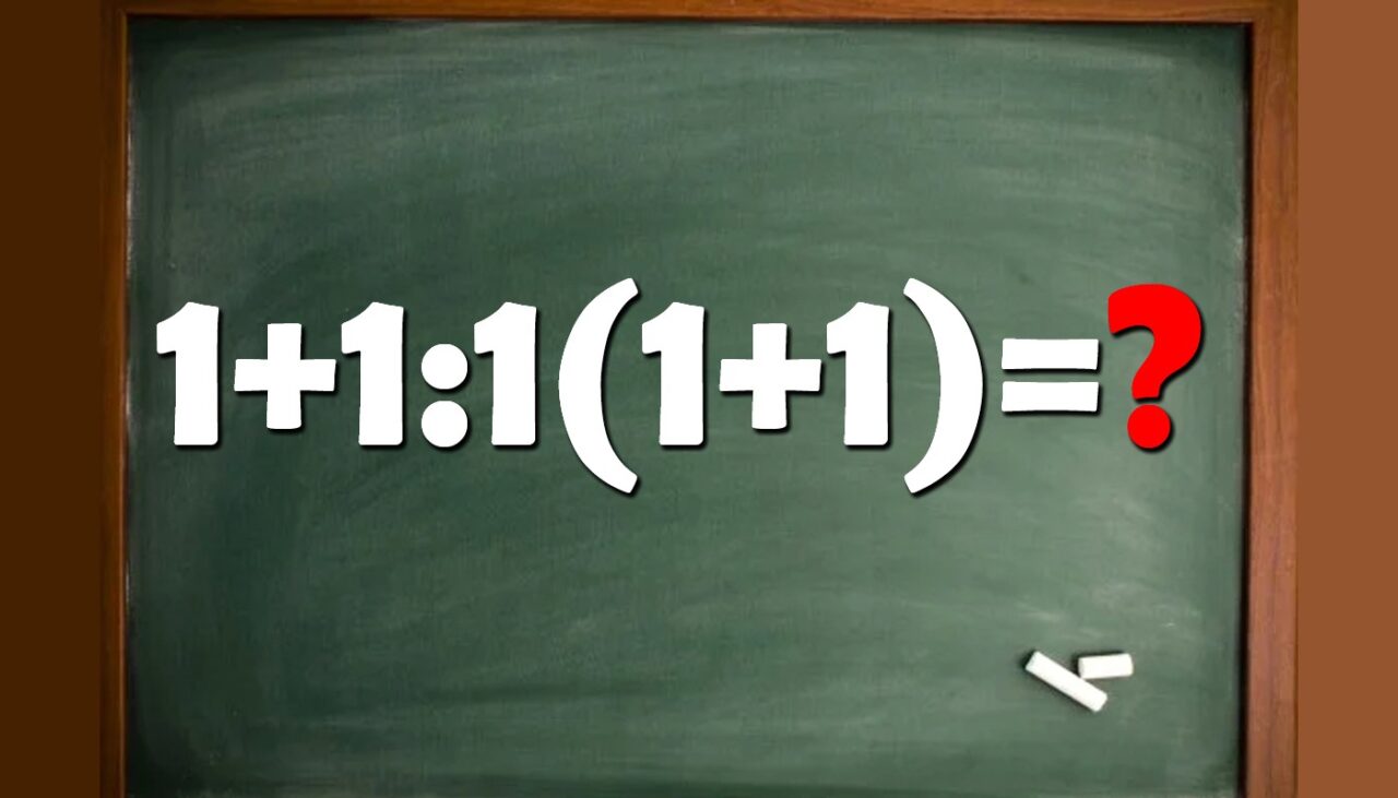 Test IQ banal | Cât face 1+1:1(1+1)? Atenție la detalii!