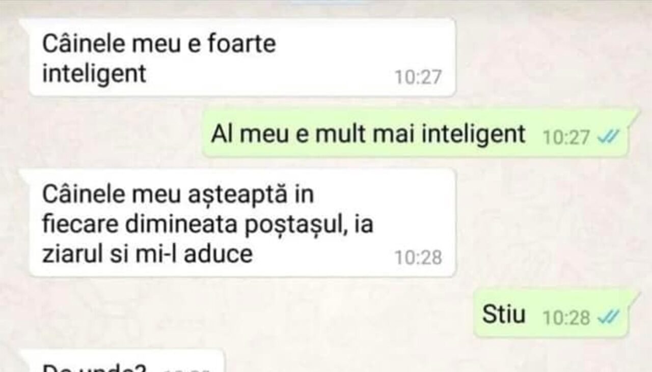 BANCUL ZILEI | Câinii inteligenți și stăpânii lăudăroși