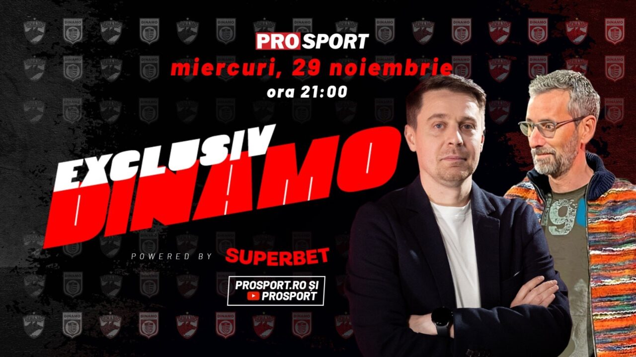 EXCLUSIV DINAMO o nouă ediție, miercuri, 29 noiembrie. Eduard Galan, președintele DDB, este invitatul jurnalistului Cătălin Mureșanu