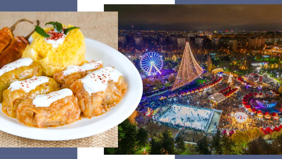 Cât costă o porție de sarmale cu mămăligă la Târgul de Crăciun din Parcul Drumul Taberei, West Side Christmas Market