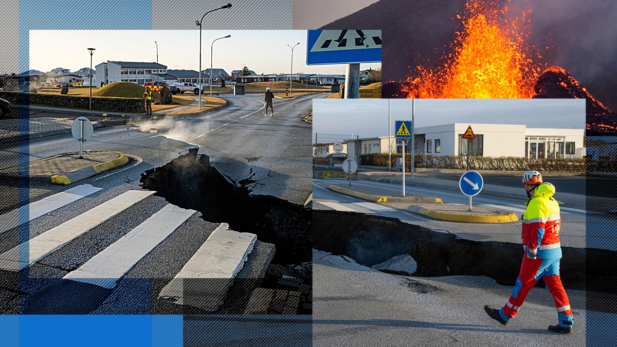 Islanda se pregătește de o erupție vulcanică, posibil catastrofală. Orășelul Grindavi a fost abandonat, magma taie orașul în două