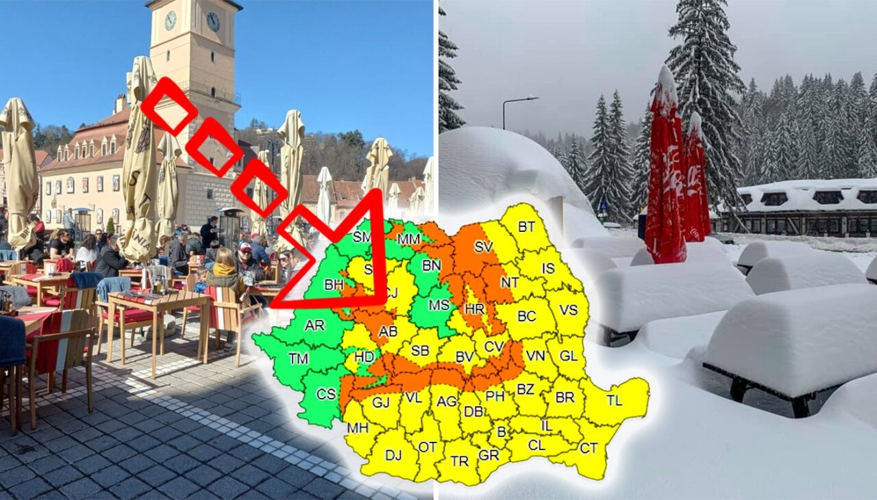Vremea o ia razna în România. Meteorologii ANM au modificat prognoza pentru Crăciun și Revelion