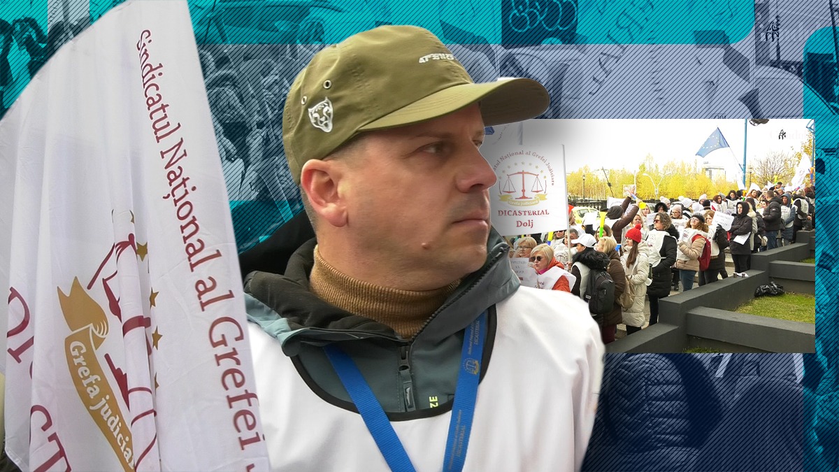 VIDEO | 1.000 de grefieri au protestat la sediul ICCJ: „Este frustrant ca pe hârtie să ai un salariu și să primești mai puțin”