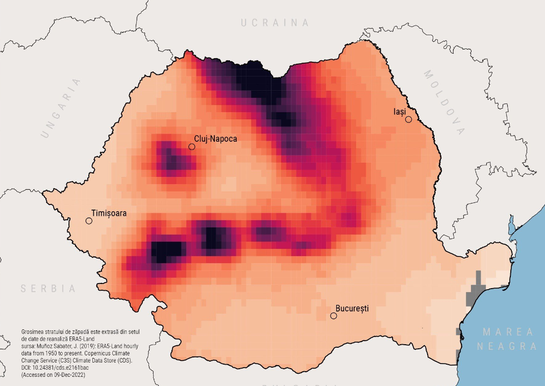 ANALIZĂ Infoclima | Zile de Crăciun mai călduroase, dar VISCOLE și ninsori abundente în perspectivă