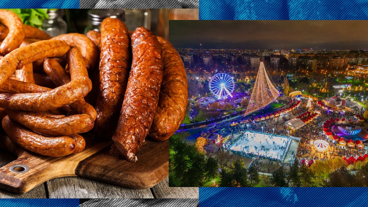 Cât costă o porție de cârnați afumați la Târgul de Crăciun din Parcul Drumul Taberei, West Side Christmas Market