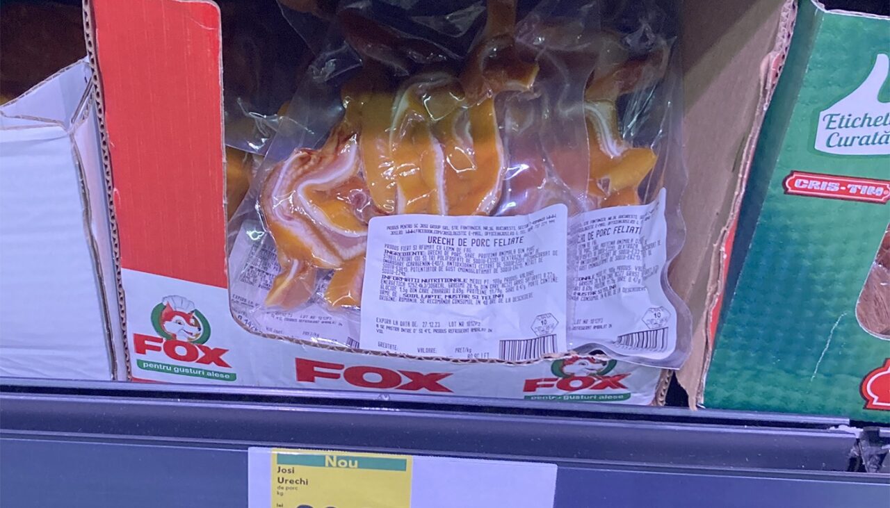 Câți lei costă 1 kg de urechi de porc în Kaufland. Bucureștenii au crezut ca este o eroare!