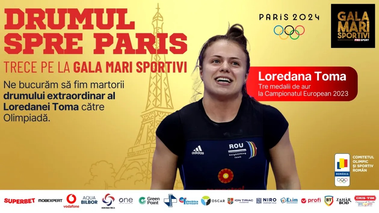 Loredana Toma, premiată la Gala Mari Sportivi ProSport pentru cel de-al 5-lea titlu european! „Pentru anul viitor îmi propun o medalie olimpică”