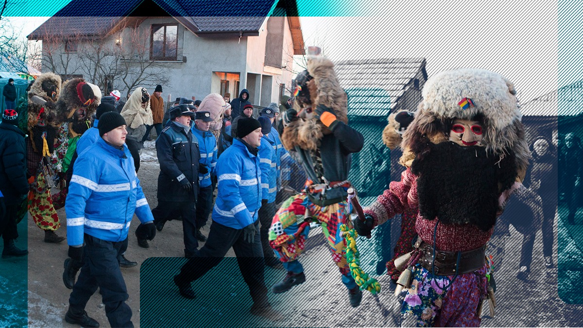 Ciomăgeala „milenară” dintre Delenii și Vălenii din Ruginoasa, stricată de jandarmi. Bătălia a fost simulată!