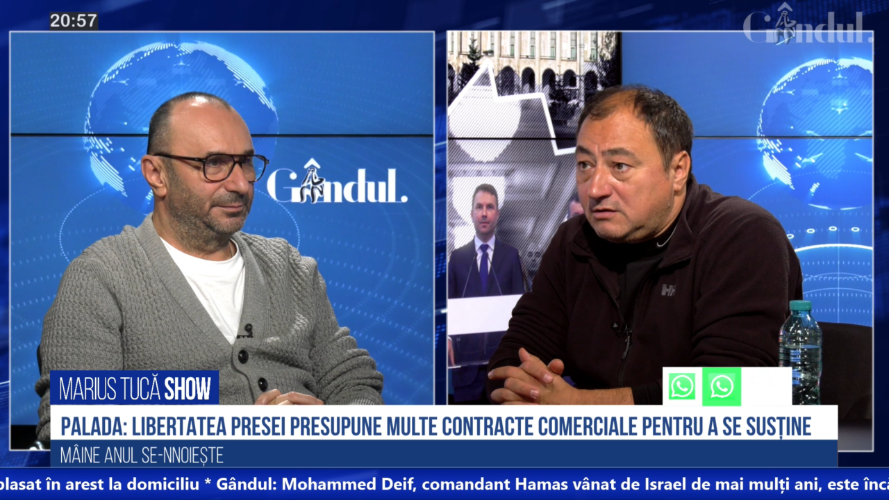 VIDEO | Mirel Palada: „Libertatea presei ar consta în contracte comerciale, în așa fel încât să nu stea la banii lejeri”