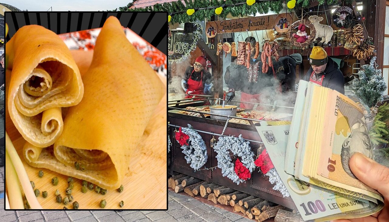 Prețul URIAȘ cu care se vinde 1 kg de șorici, la Târgul de Crăciun din Piața Constituției