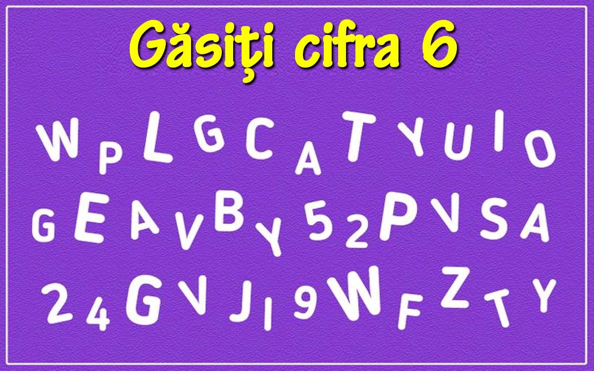 Test de perspicacitate | Găsiți cifra 6 în această poză!