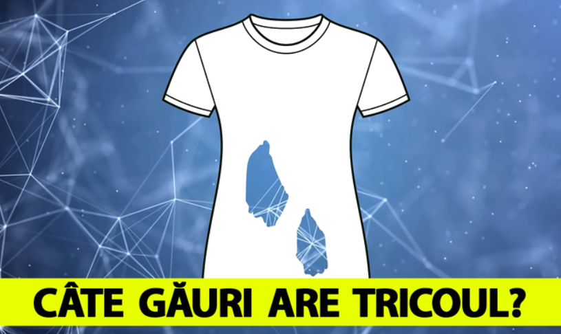 Test de inteligență | Câte găuri are, de fapt, acest tricou?