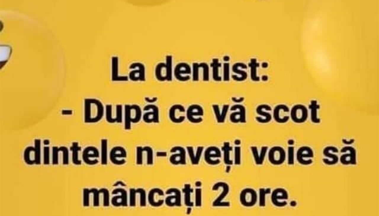 BANCUL de luni | La dentist