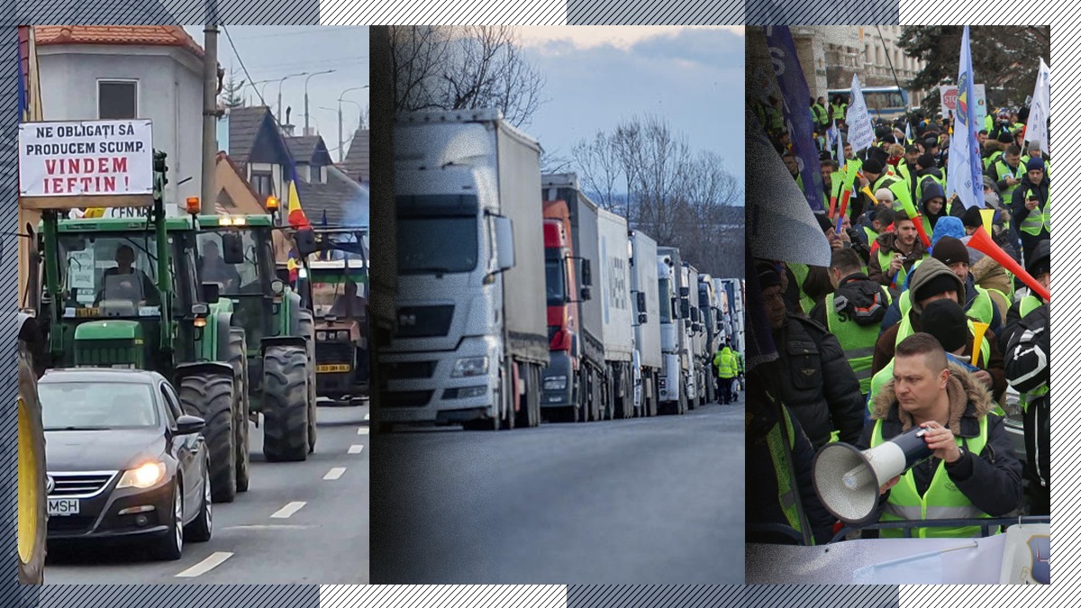 Valuri de proteste în ROMÂNIA. Fermierii, transportatorii și polițiștii își strigă nemulțumirile în stradă
