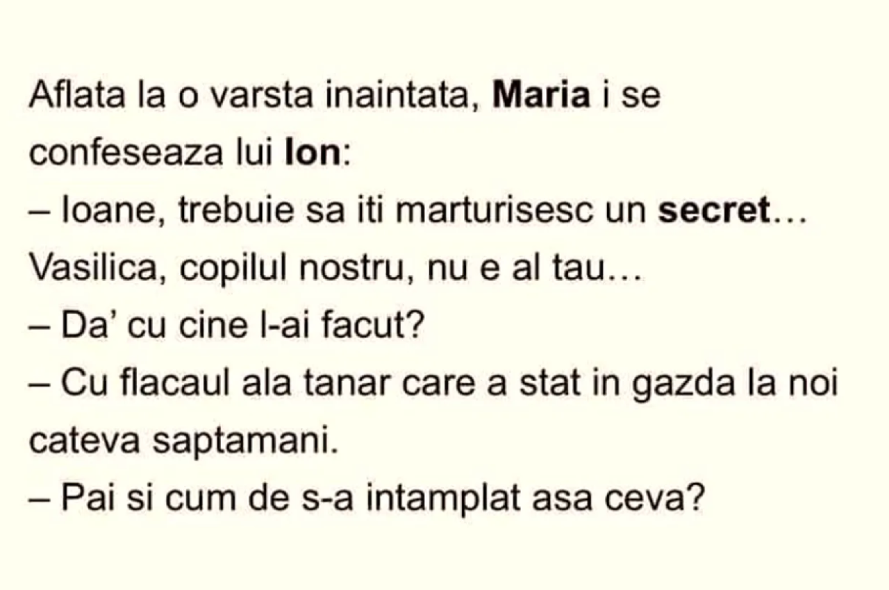 BANCUL ZILEI | „Vasilică nu este copilul tău”
