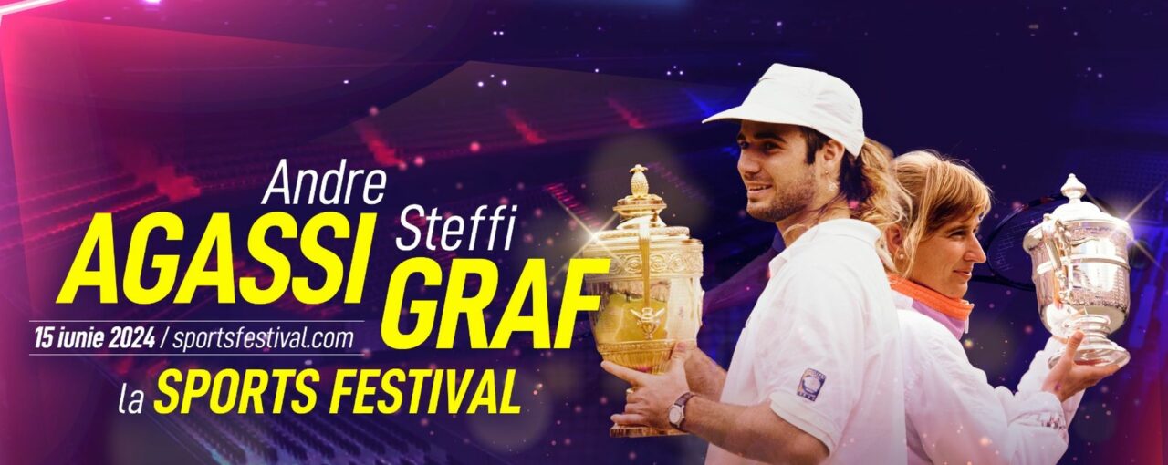 Andre Agassi și Steffi Graf, demonstrativ, în premieră, în România!