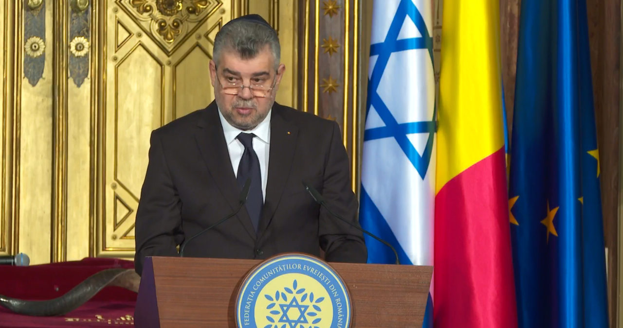 VIDEO | Marcel Ciolacu: Antisemitismul este o realitate deosebit de periculoasă astăzi