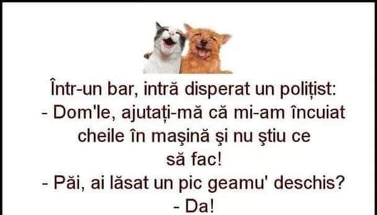 Bancul de marți | Polițistul disperat