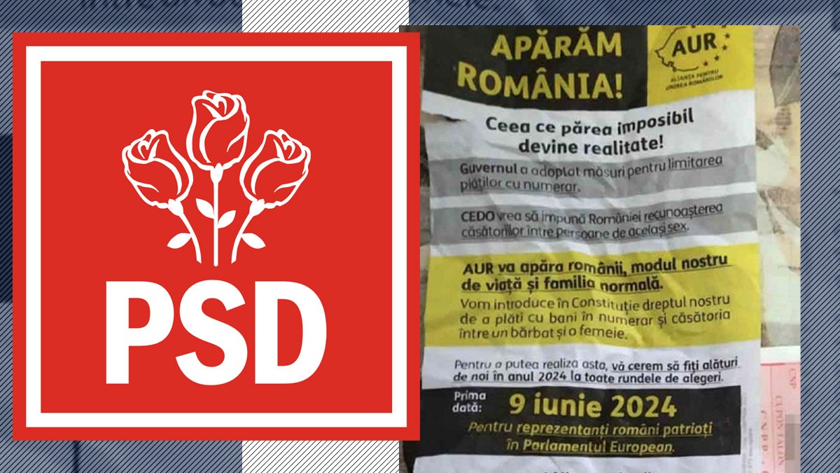PSD solicită explicații privind distribuirea unor materiale de propagandă politică de către AUR atașate, prin capsare, de taloanele de pensii