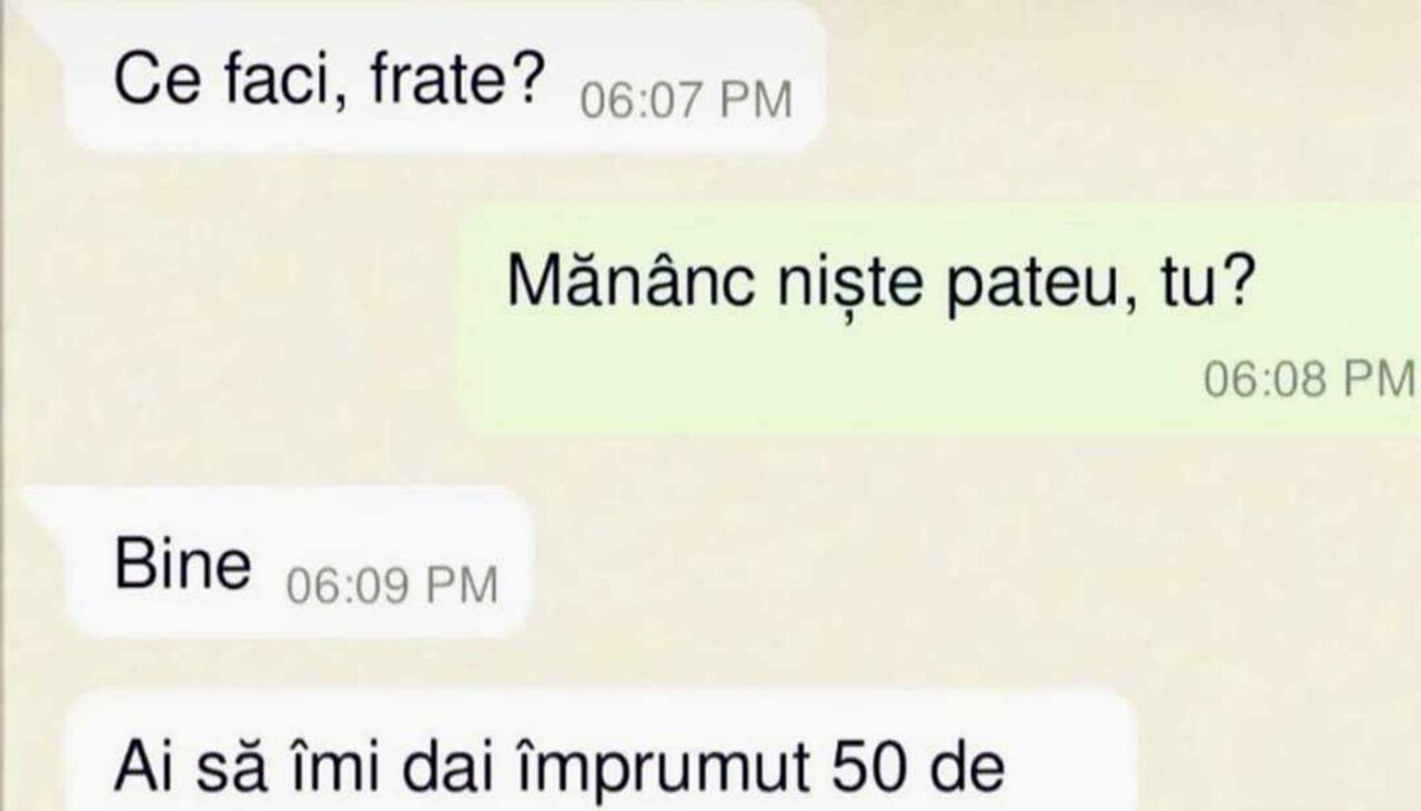Bancul de miercuri | „Mănânc niște pateu”