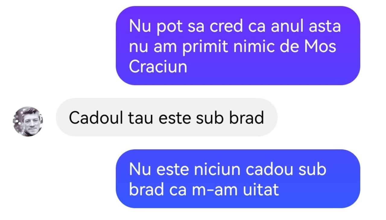 Bancul de joi | „Nu pot să cred că anul ăsta nu am primit nimic de Moș Crăciun”