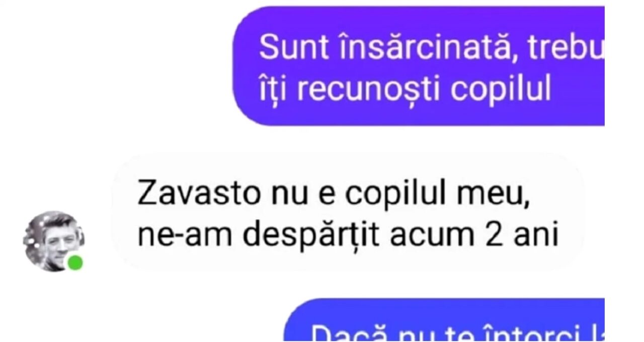 BANC | „Sunt însărcinată, trebuie să recunoști copilul!”