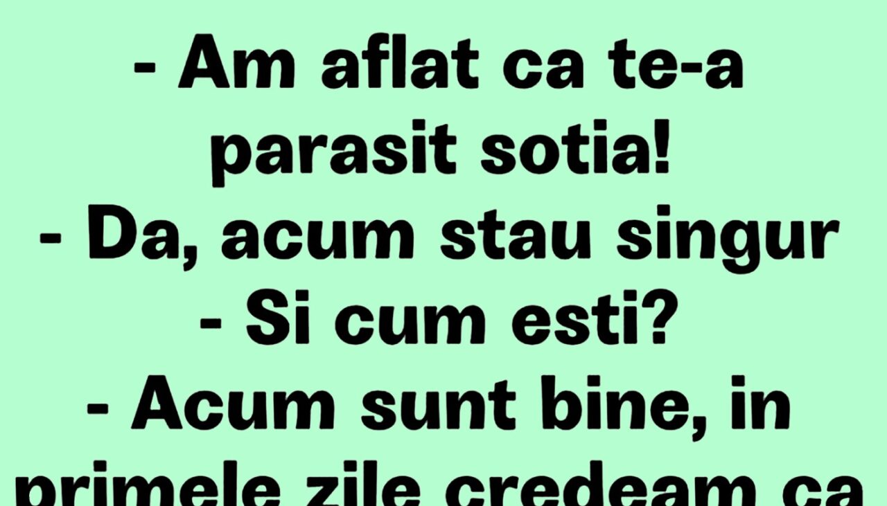 Bancul de duminică | „Am aflat că te-a părăsit soția”