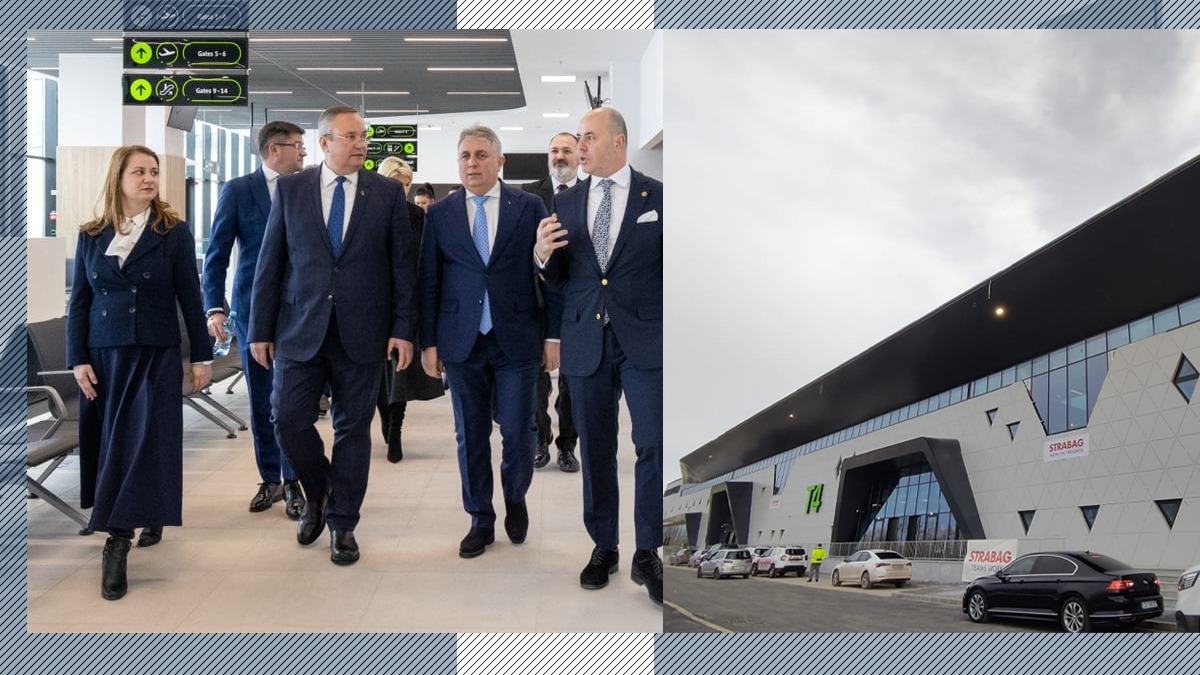 Ciucă a inaugurat Terminalul 4 de la Aeroportul Iași/PSD Iași: „Încercare DISPERATĂ de asemănare cu o ședință de partid”