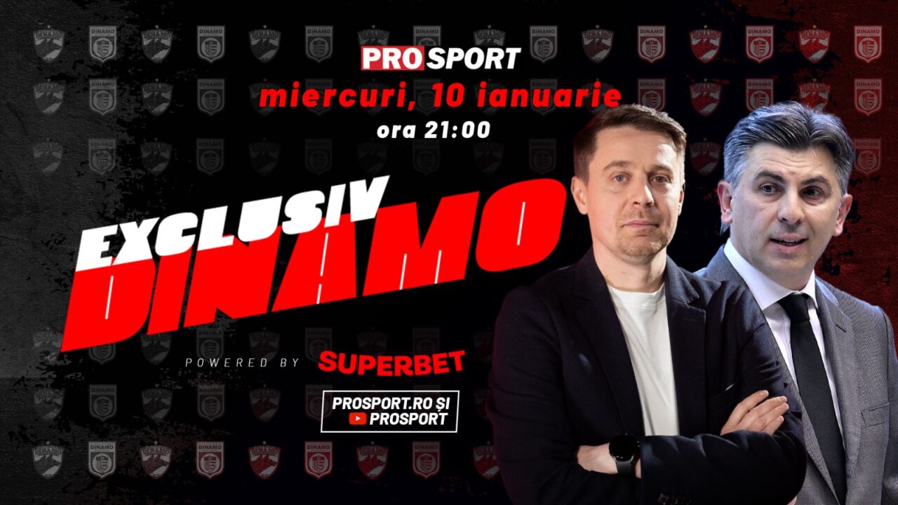 Prima ediție EXCLUSIV DINAMO din 2024, miercuri, de la ora 21. Ionuț Lupescu, invitatul special al lui Cătălin Mureșanu