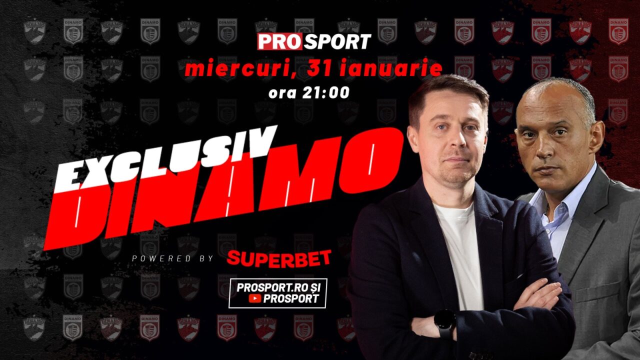 EXCLUSIV DINAMO, miercuri, de la ora 21, invitat Florin Prunea. Fostul portar al „câinilor” comentează subiectele la zi