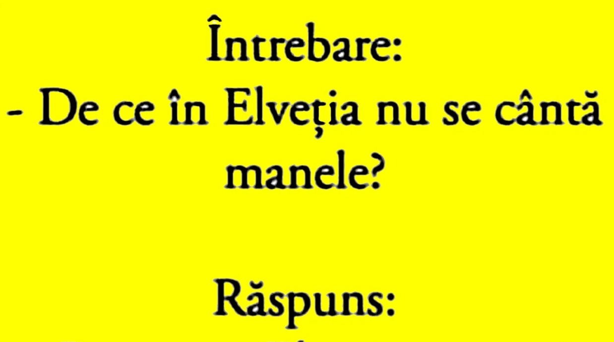 BANC | De ce în Elveția nu se cântă manele?