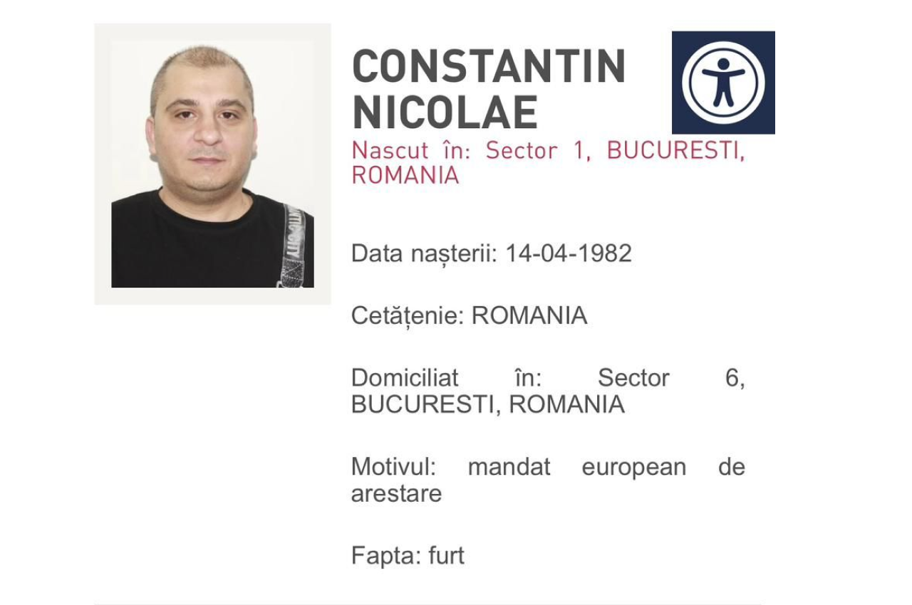 Infractor român urmărit internațional pentru 90 furturi în Austria, ARESTAT de polițiștii Capitalei în urma unei descinderi în Sectorul 6