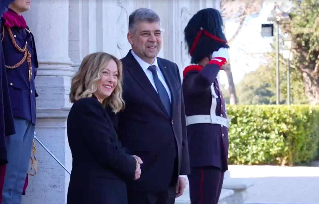 Marcel Ciolacu, primit de premierul Giorgia Meloni. Declarații comune – LIVE