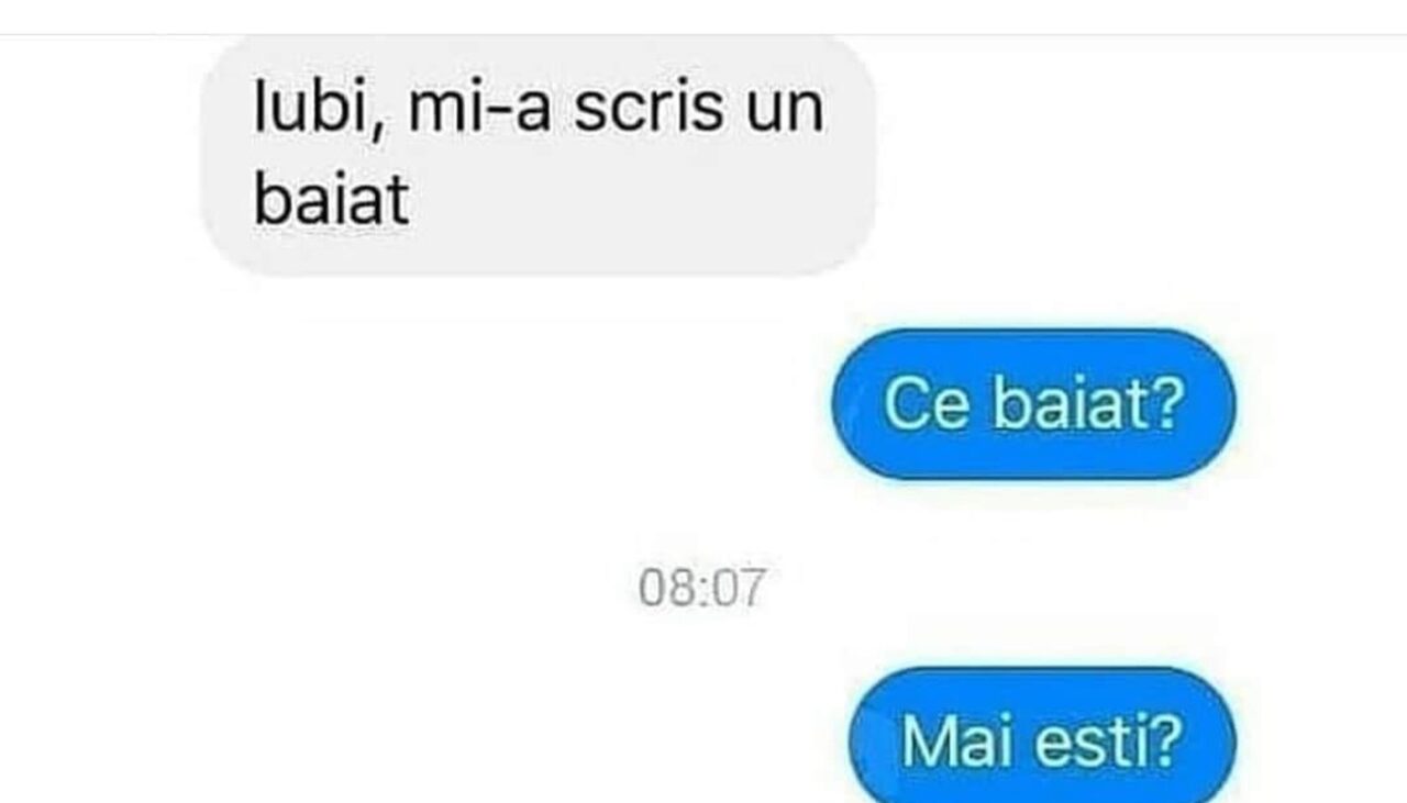 Bancul de luni | „Iubi, mi-a scris un băiat!”