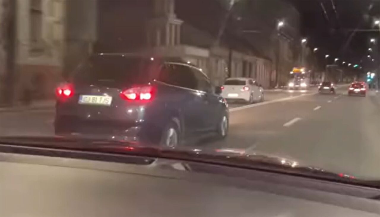 Cum a fost filmat un șofer, în Cluj-Napoca: „A revenit la Cluj, după două luni de Anglia!”