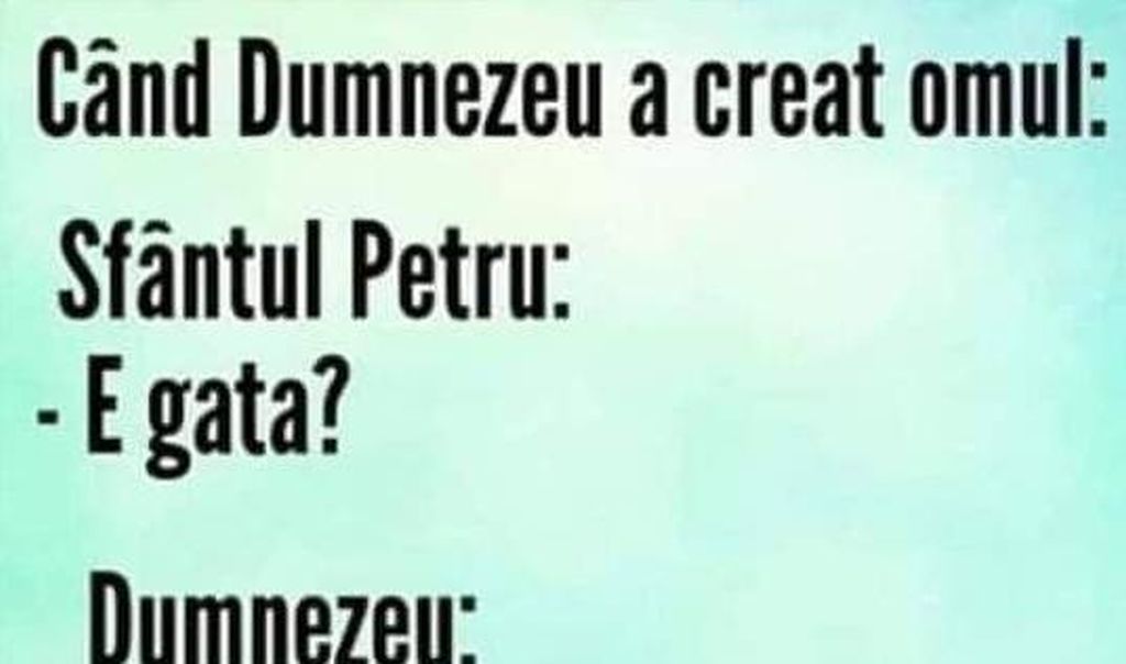 Bancul zilei | De ce a făcut Dumnezeu omul cu degete mici la picioare