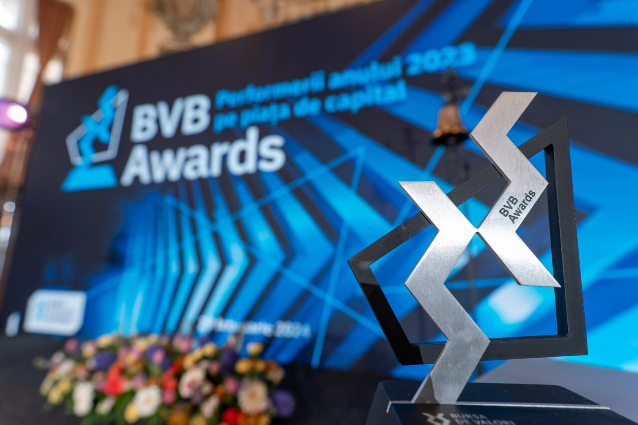 BVB a premiat performerii anului 2023. Consilierul prezidențial Cosmin Marinescu: „Stabilitatea economică necesită în continuare preocupări sporite”