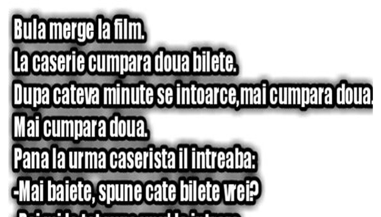 BANCUL nopții | Bulă, la film