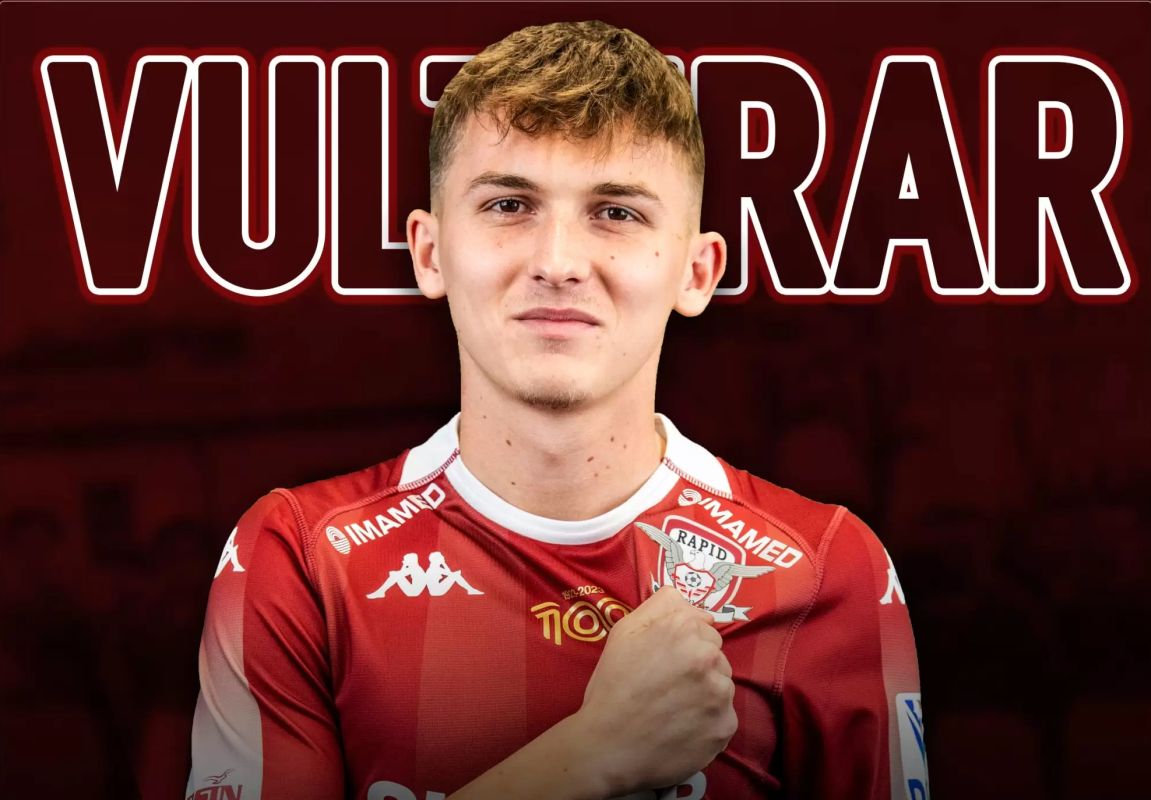 Rapid a făcut un nou TRANSFER! Cătălin Vulturar a semnat până în 2028