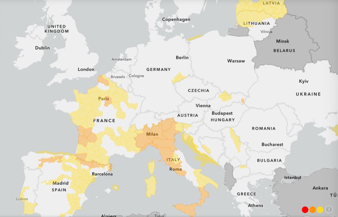 Un CICLON lovește din nou Europa. Mai multe țări, afectate de ploi, ninsori și viscol